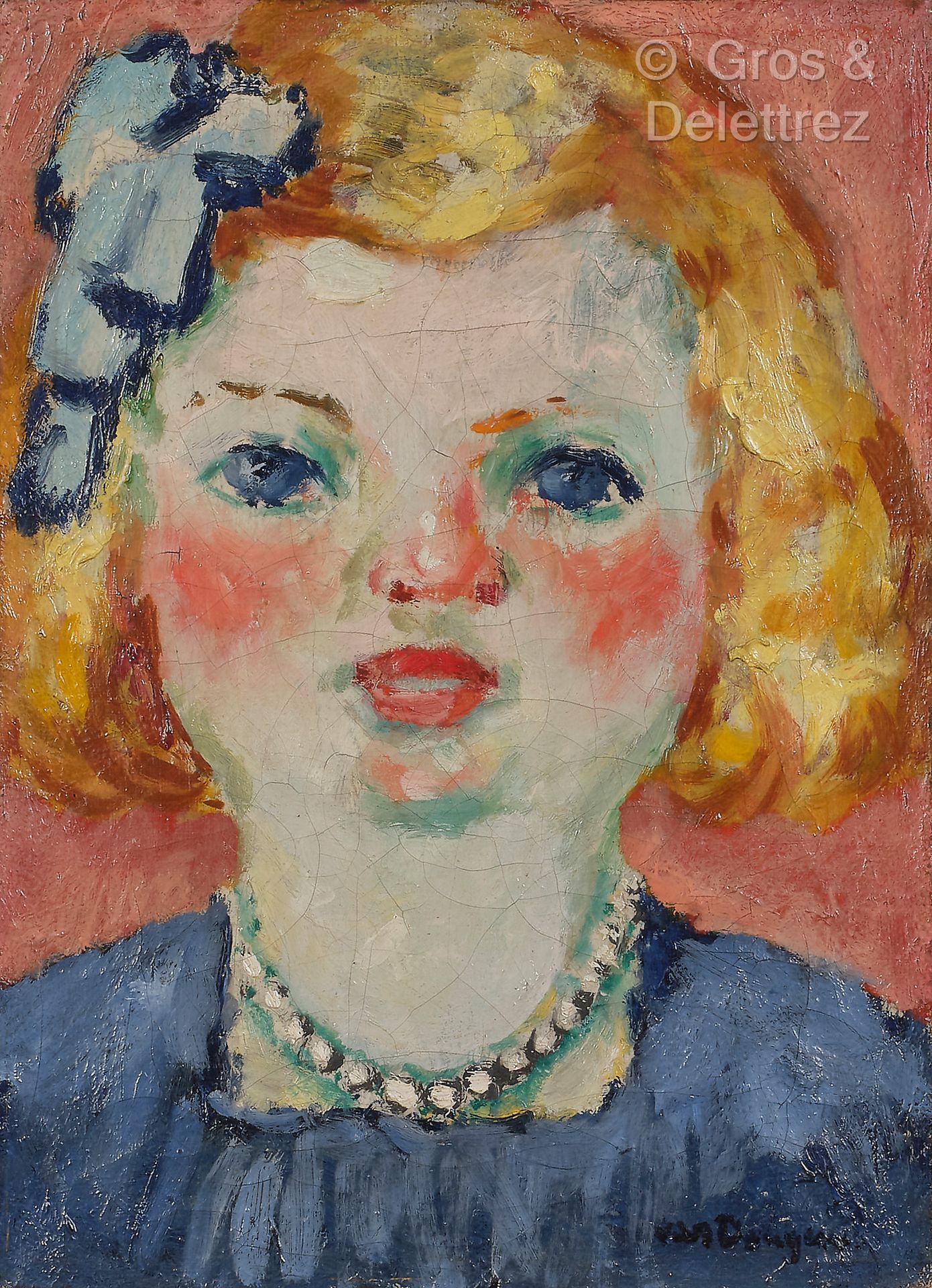 Null Kees Van DONGEN (1877 - 1968)
Porträt von Dolly, 1908
Öl auf Leinwand.
Sign&hellip;