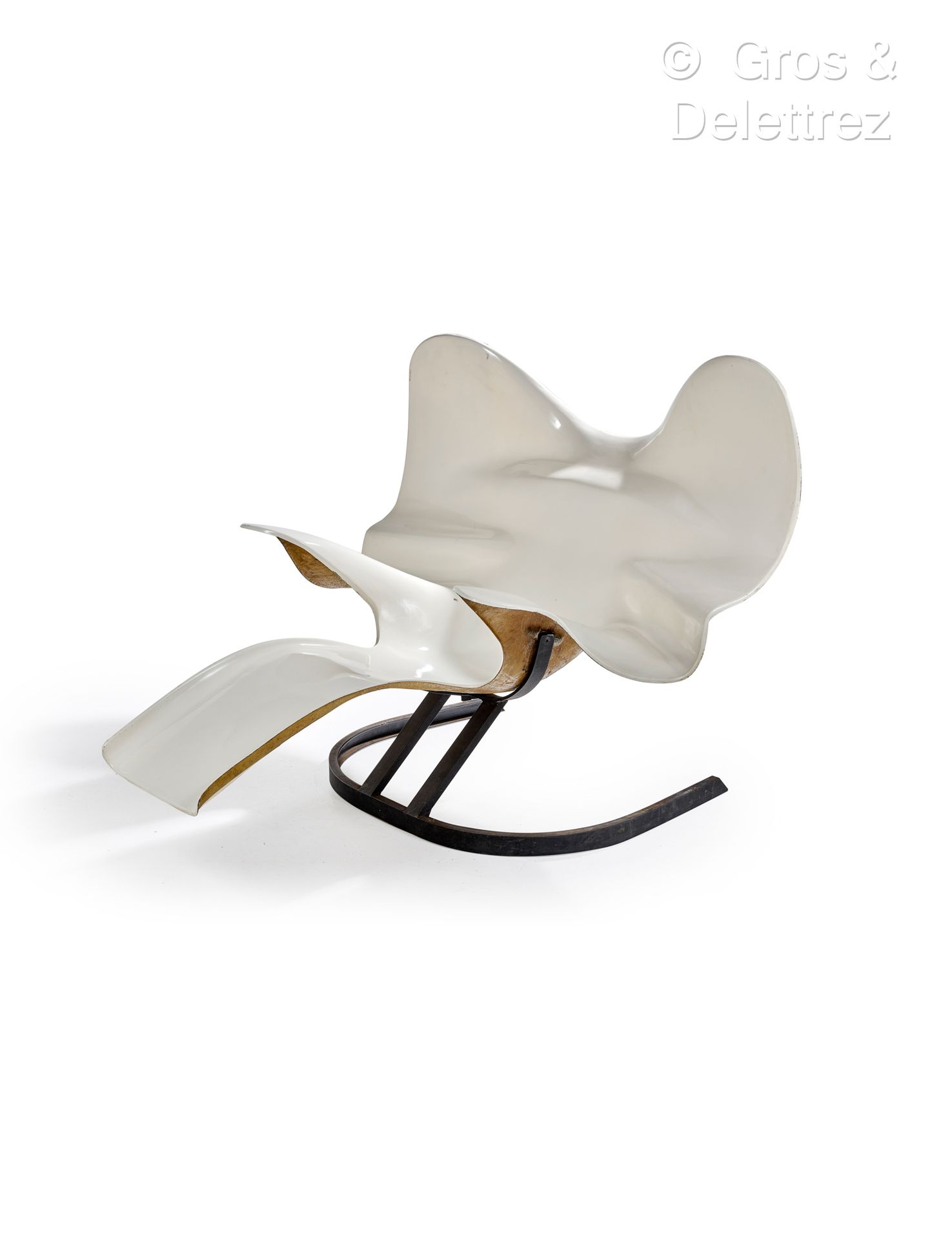 Null Bernard RANCILLAC (1931-2021)
Fauteuil modèle « Elephant chair » en fibres &hellip;
