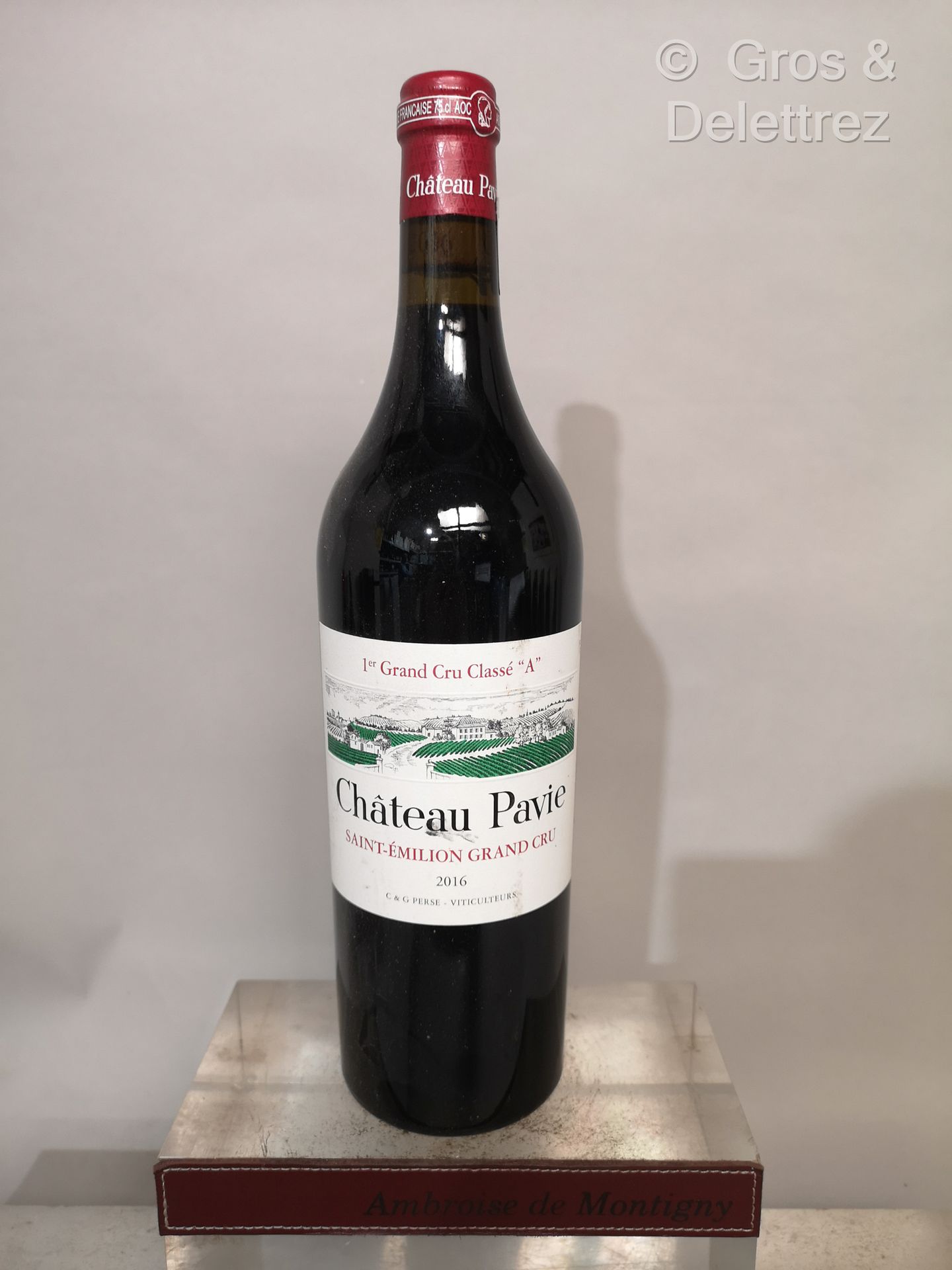Null 1 botella Château PAVIE - Saint Emilion 1er Gcc (A) 2016 Etiqueta ligeramen&hellip;