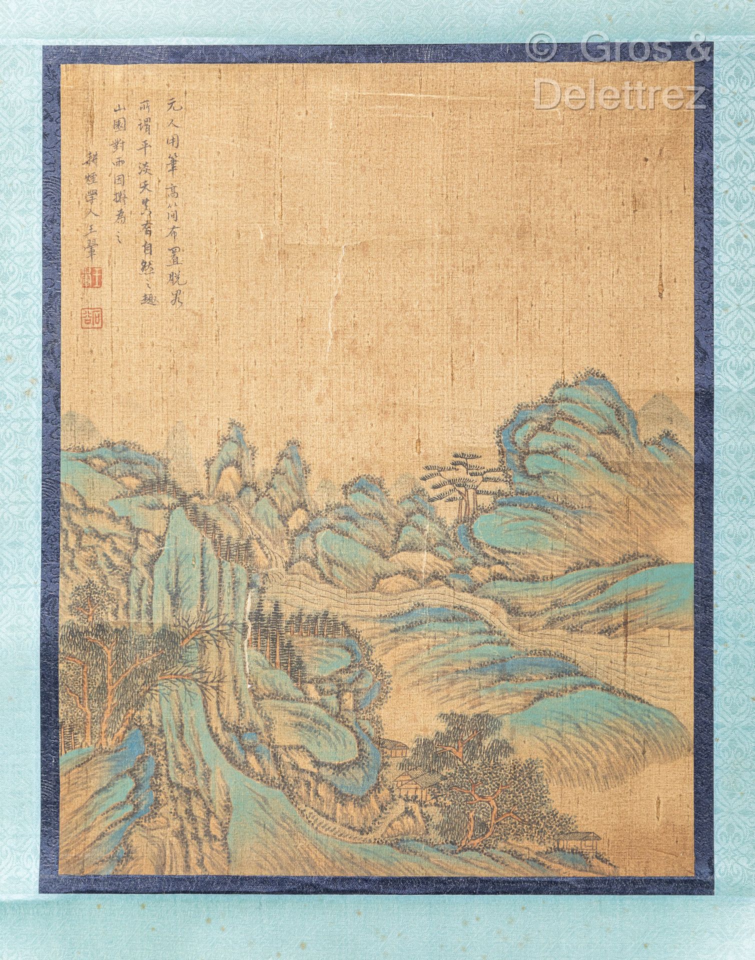 Null Chine, période Qing
Peinture à l’encre et couleurs sur soie, représentant u&hellip;