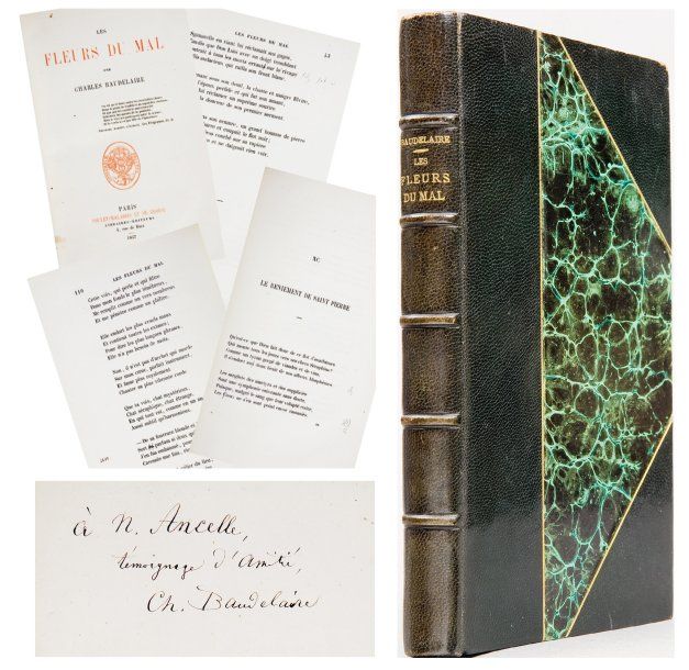 Exemplaire de Narcisse ANCELLE BAUDELAIRE Charles. Les Fleurs du Mal. Paris, Pou&hellip;
