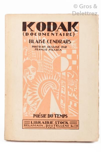 Blaise CENDRARS. Kodak.

Paris, Stock, 1924, in-12 broché, couverture illustrée &hellip;