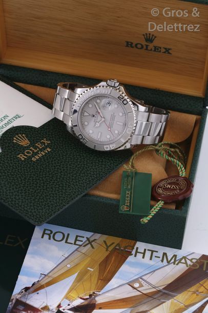 ROLEX YACHTMASTER Ref 16622 n°K41XXXX vers 2001 Rare montre de plongée en acier &hellip;