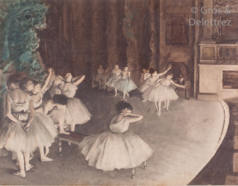 Michel MANZI Danseuses de Degas Épreuve en couleurs Dim : 17 x 22 cm.
