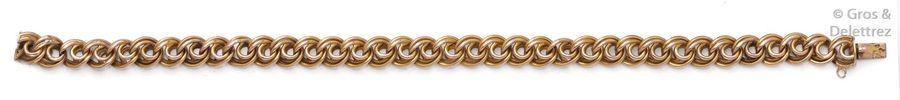 Null Bracelet en or jaune, composé de motifs circulaires imbriqués, certains tor&hellip;