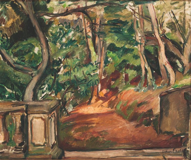 Emile Othon Friesz (1879-1949) 
Jardin du peintre à Cap Brun, circa 1922-1928
Hu&hellip;