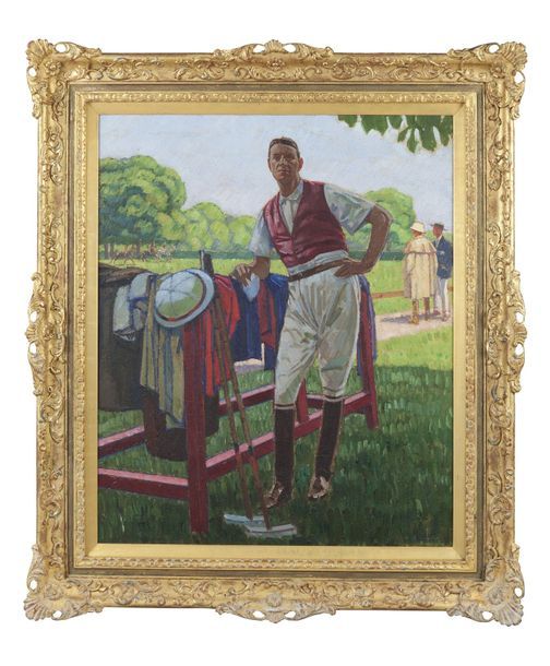 Bernard BOUTET DE MONVEL (1881-1949) 
Portrait du prince Léon Radziwill au polo &hellip;