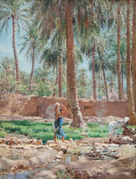 Null Etienne DINET (1861-1929) 


Les lavandières au bord de l’Oued, Laghouat


&hellip;