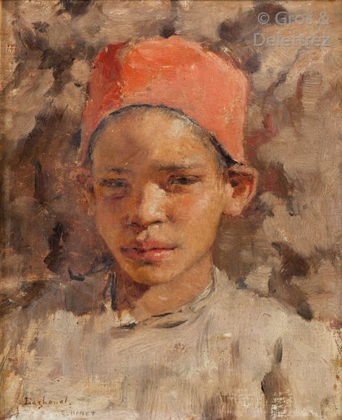 Null Etienne DINET (1861-1929) 


Portrait d’un enfant à la chéchia


Huile sur &hellip;