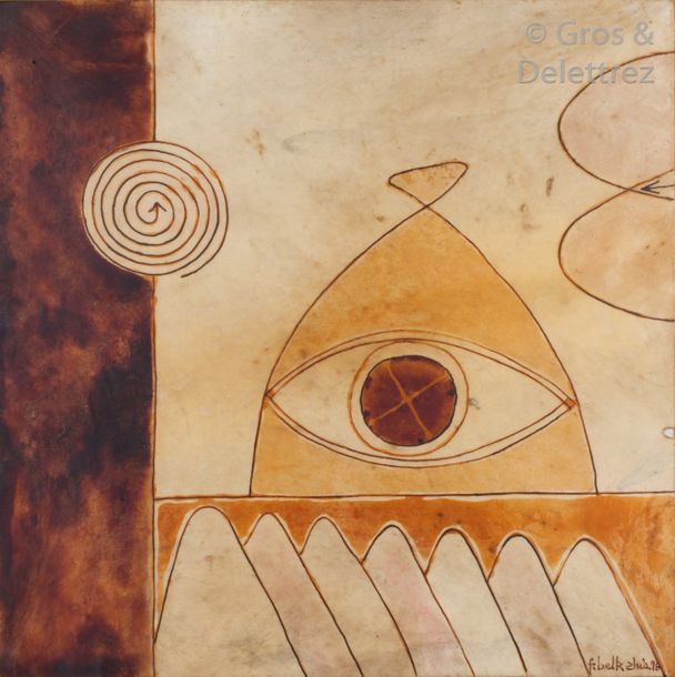 Null Farid BELKAHIA (1934-2014) 


Composition, 1998


Huile sur peau, signée et&hellip;