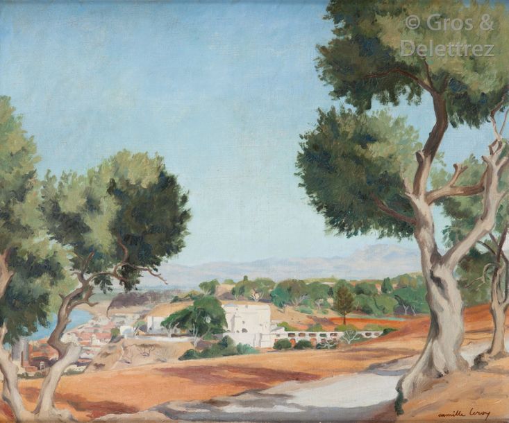 Null Camille LEROY (1905-1995) Sur les hauteurs d’Alger, vue depuis la Villa Abd&hellip;