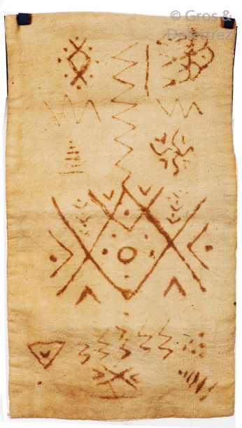 Null Un rare ancien sac tissé avec des motifs berbères peints, Maroc.


An early&hellip;