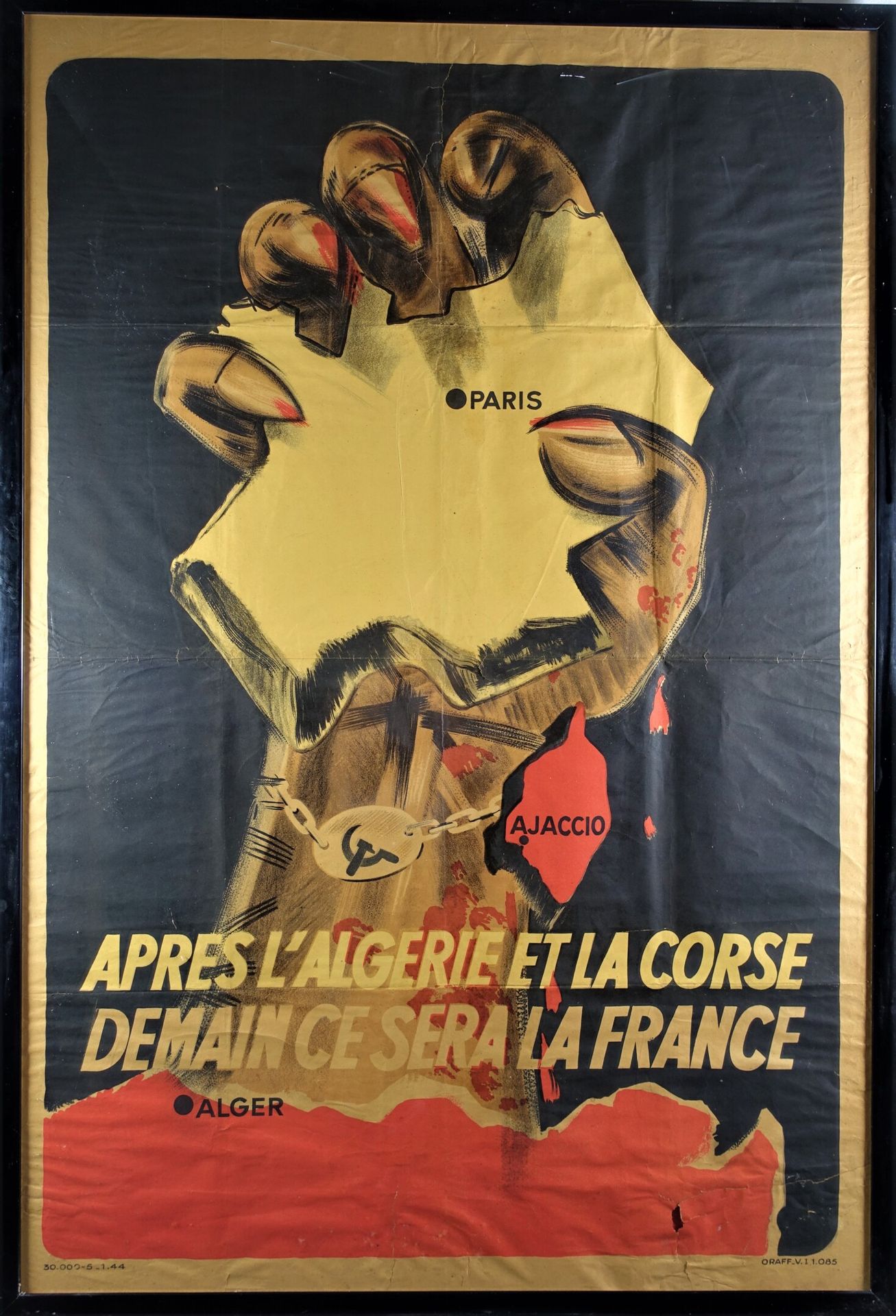 Null Anti-Bolshevik poster of the ORAFF 1944 : "After Algeria and Corsica, tomor&hellip;