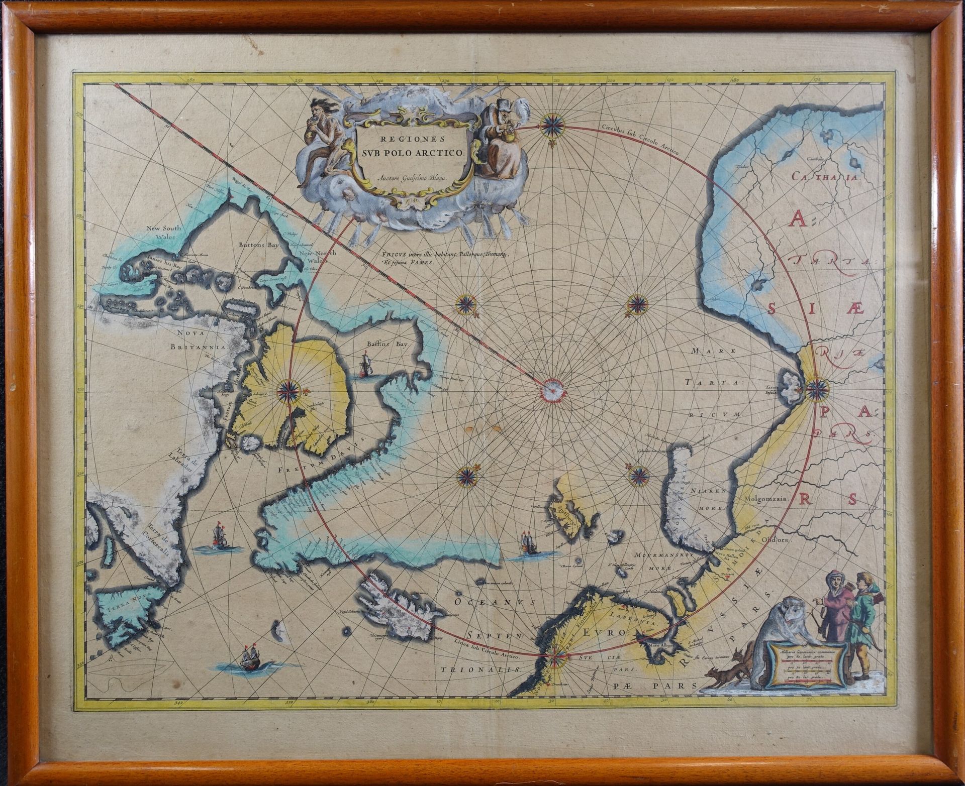 Null BLAEU Guiljelmus (1600 - 1699) : Regiones sub polo arctico, 1665. Map, heig&hellip;
