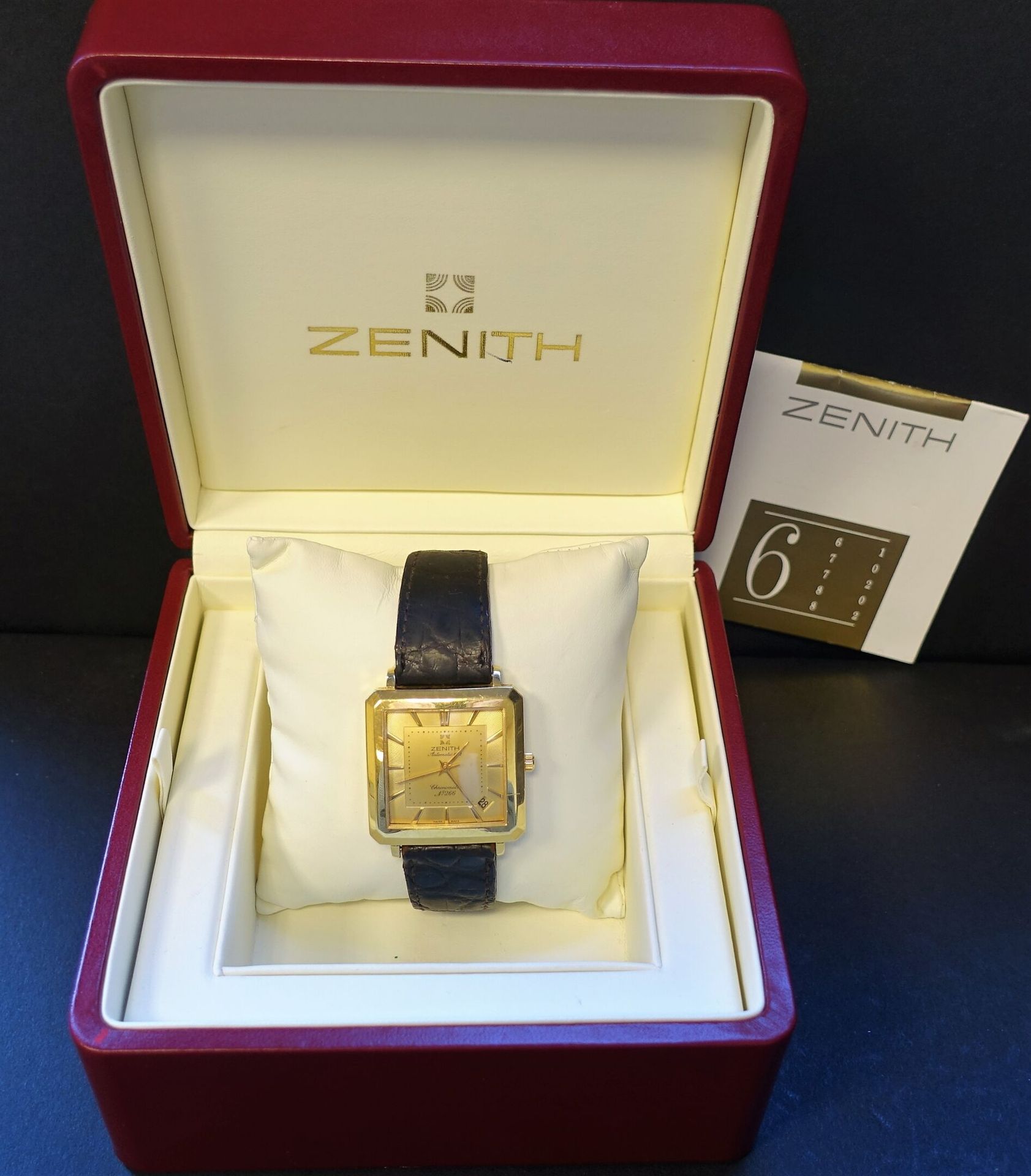 Null ZENITH : Montre bracelet Zenith Automatic 670 chronomètre en or jaune 750 m&hellip;