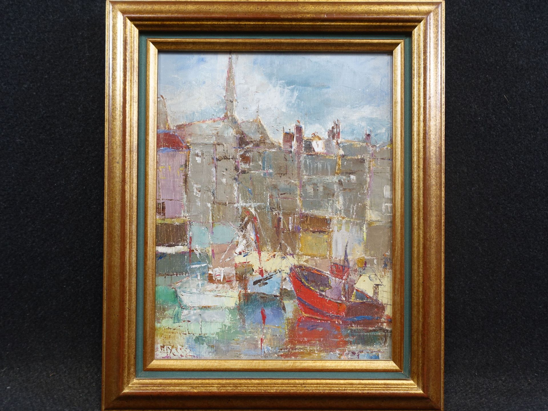 Null ULYSSE Jean-Paul (1925-2011): An afternoon in Honfleur, 1988. H.S.T signed,&hellip;