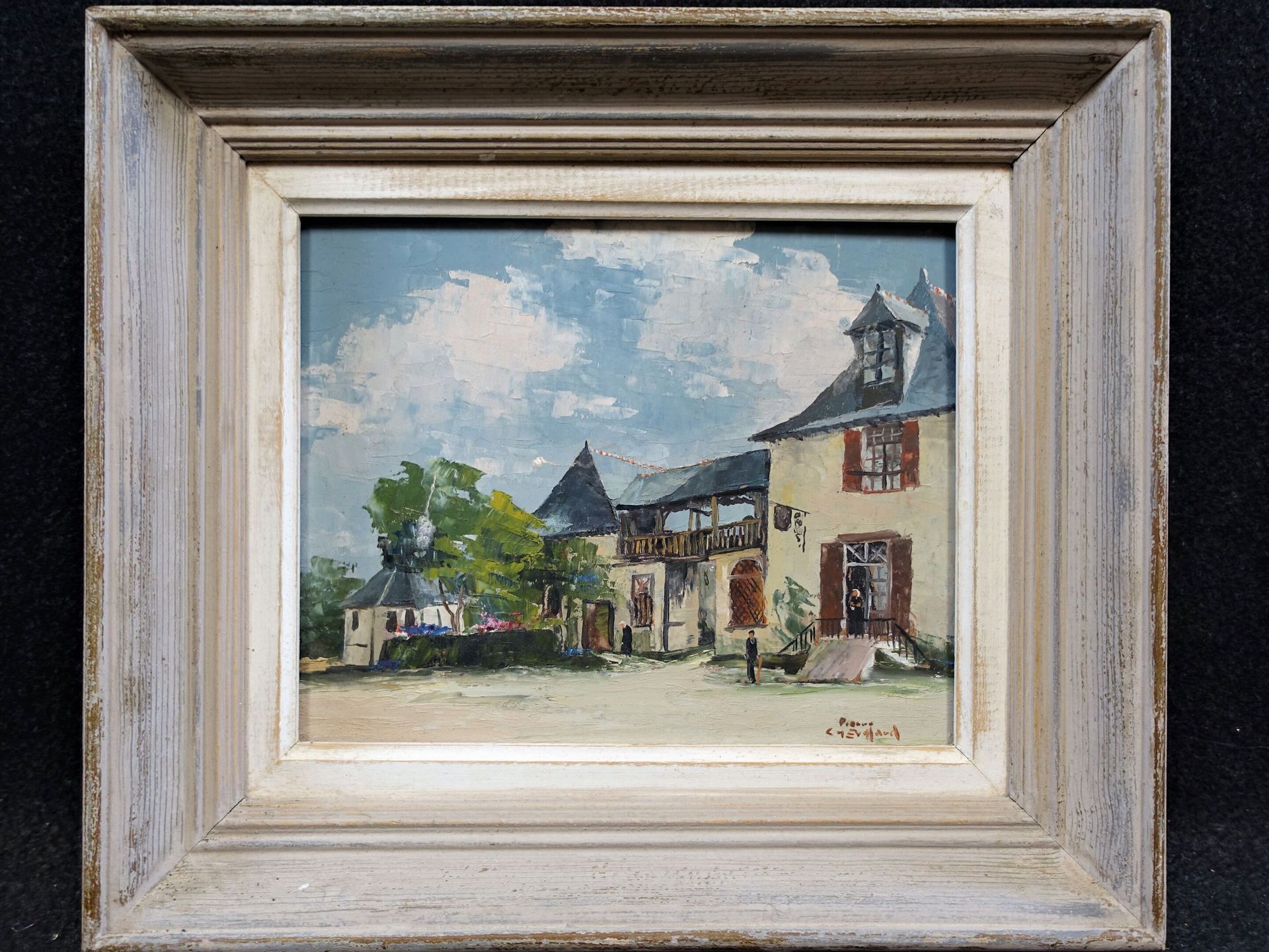 Null CHEVILLARD Pierre (1908-1991): 雷恩，老邮局，洛里昂路。H.S.I. 签名，位于背面，22 x 27 - 86