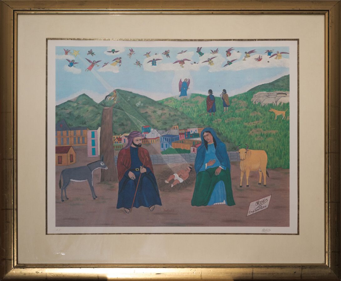 Null OBIN Philomé (1892 - 1986)

Nativity 

Lithograph on paper signed lower rig&hellip;