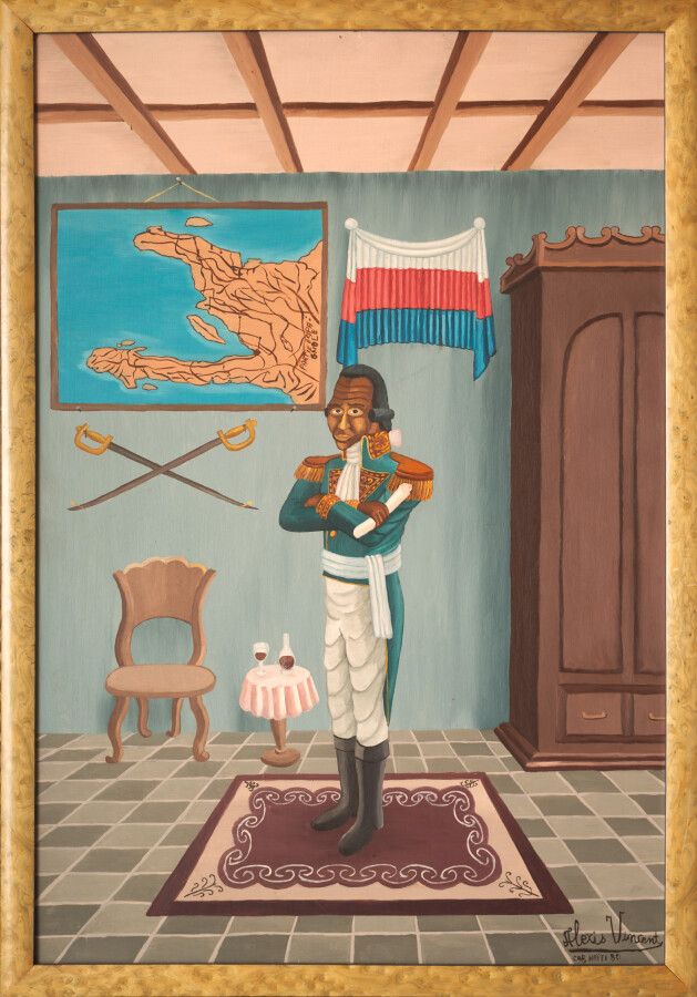 Null VINCENT Alexis (1951 - 1990)

Toussaint Louverture 

Pintura sobre isorel f&hellip;