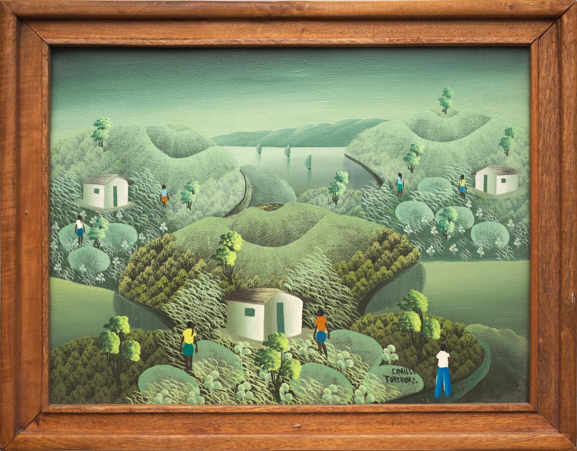 Null TORCHON Camille (1953)

宁静

布面油画，右下角有签名

31 x 41 厘米

带框架