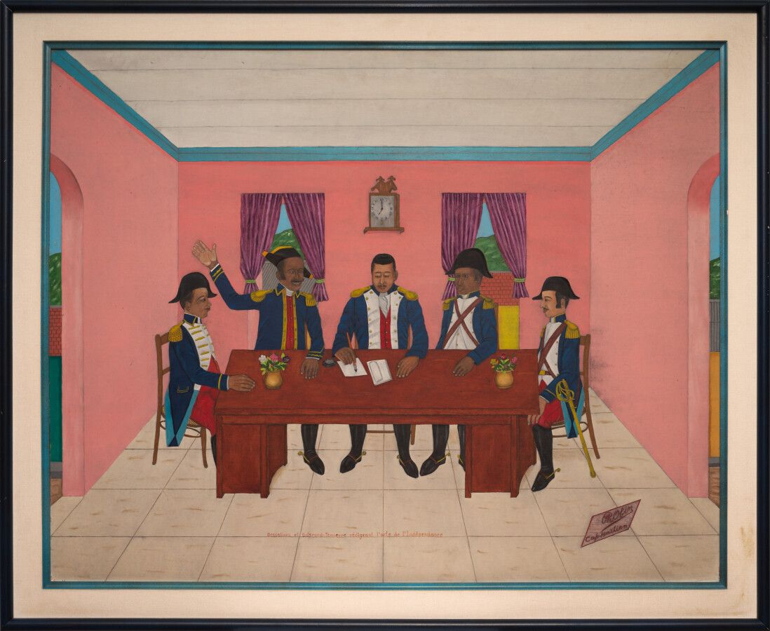 Null 奥宾-菲洛梅 (1892 - 1986)

德萨林和布瓦隆-唐纳尔撰写独立法案

右下角署名 "Isorel "的油画

62 x 76 厘米

带框&hellip;