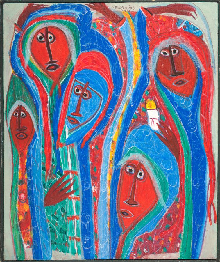 Null JEAN-LOUIS Maxan (1966)

圣洁的女人

丙烯酸画布，中央上方有签名

61 x 51 厘米