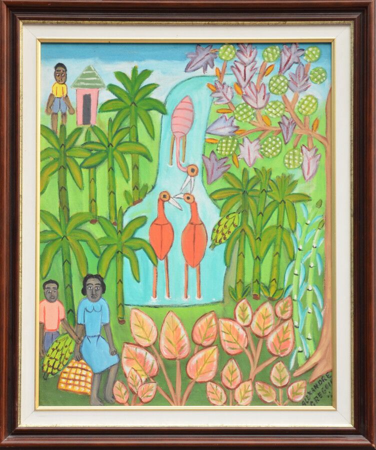 Null GREGOIRE Alexandre (1922 - 2001)

Haitian countryside 

Oil on canvas signe&hellip;