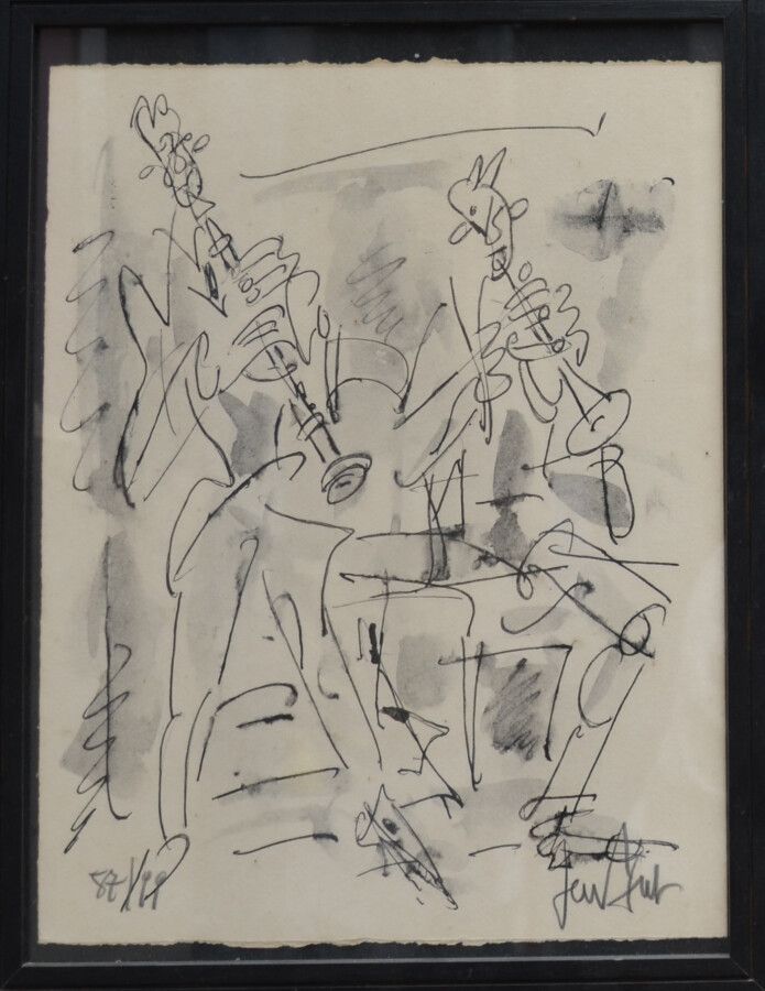 Null 元-保罗（1895-1975

小提琴家

石版画右下角有签名，编号为11/99

35 x 27 cm