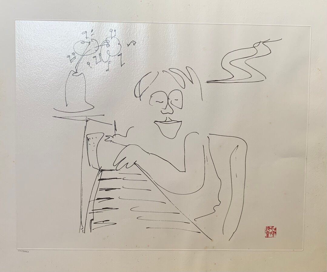 Null 日本学校（？

钢琴家

石版画编号为225/3000，右下方有红色印章

58 x 47,5 cm