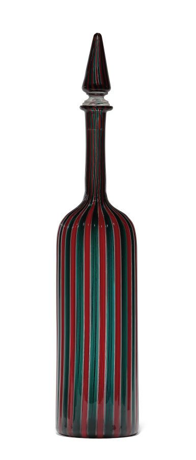 Null Gio PONTI (Italie, 1891-1979) pour VENINI
Bouteille « MORANDIANE » en verre&hellip;