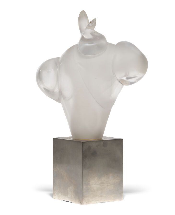 Null Matéi NEGREANU (Roumanie, né en 1941)
Sculpture de forme libre en verre sou&hellip;