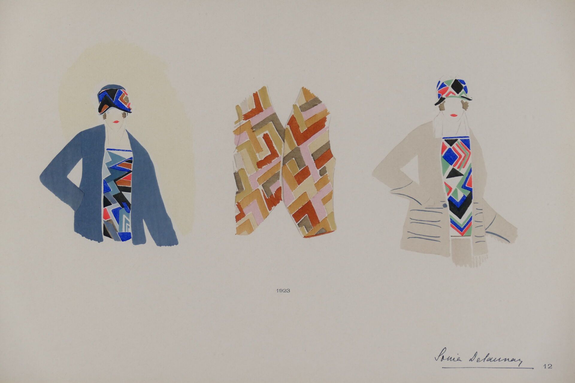 Null DELAUNAY-TERK Sonia (1885-1979). Planche 12 du Portfolio "Sonia Delaunay, s&hellip;