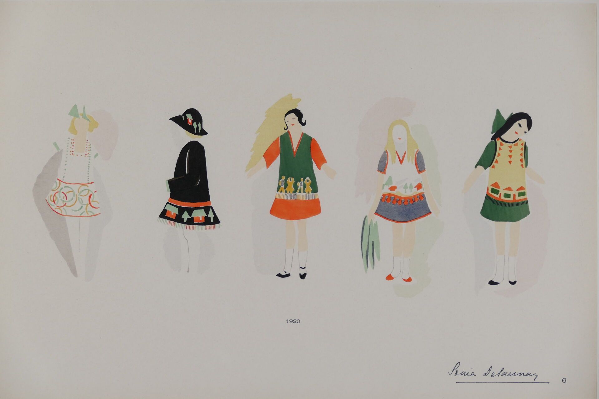 Null DELAUNAY-TERK Sonia (1885-1979). Planche 6 du Portfolio "Sonia Delaunay, se&hellip;