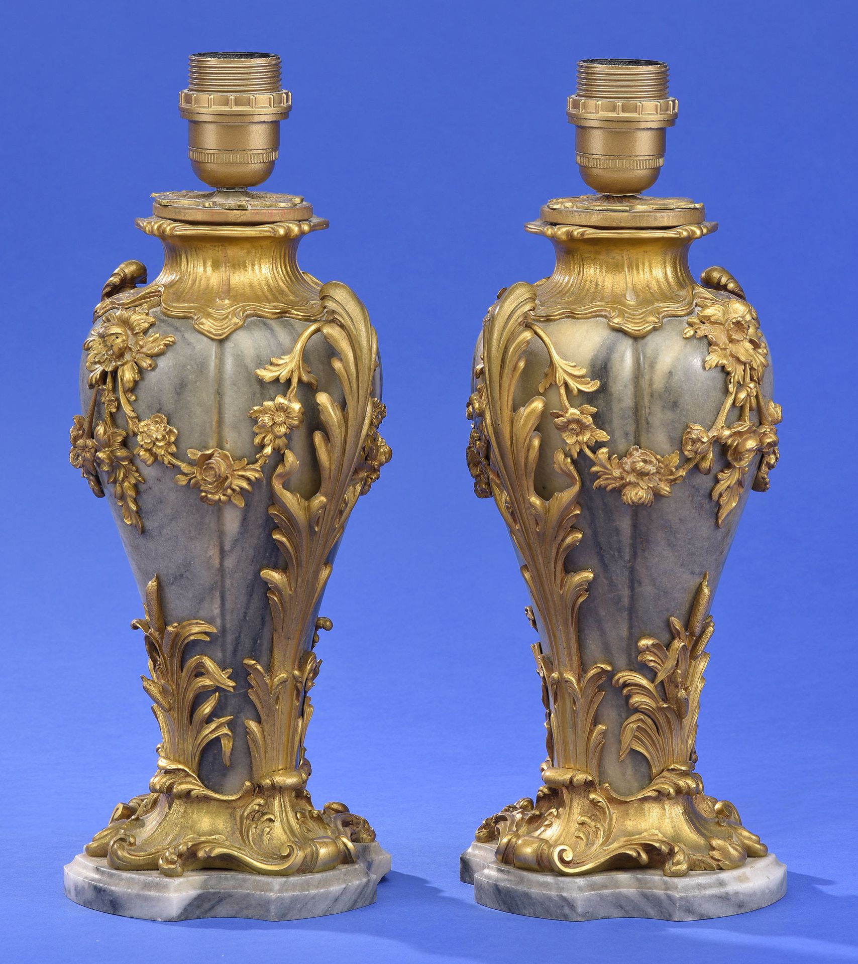 Ein Paar Vasenlampen von Jollet et Cie Une paire de lampes-vases de Jollet et Ci&hellip;