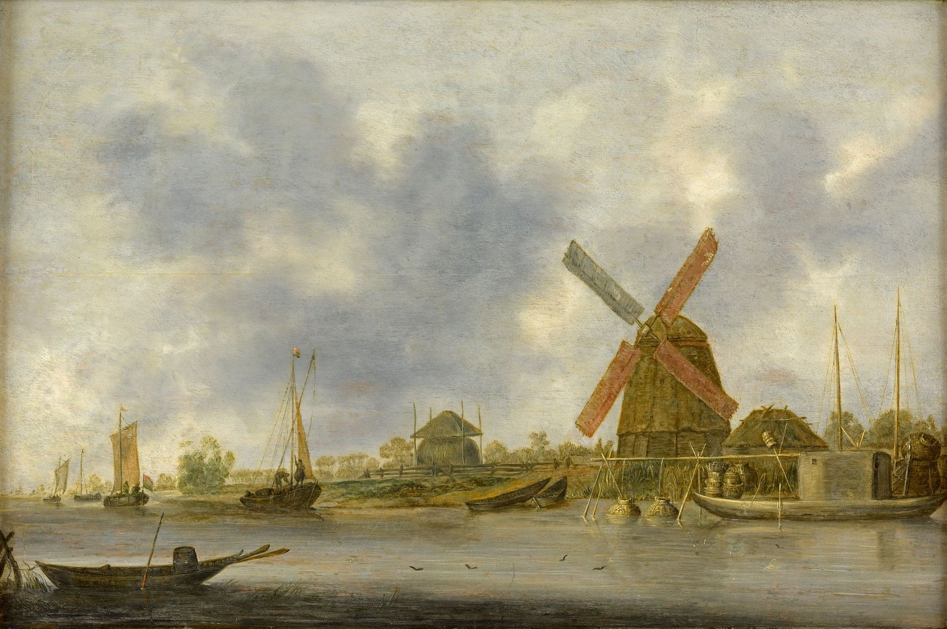 Diest, Willem van Diest, Willem van 1610 La Haye - 1673 La Haye
Paysage de canau&hellip;