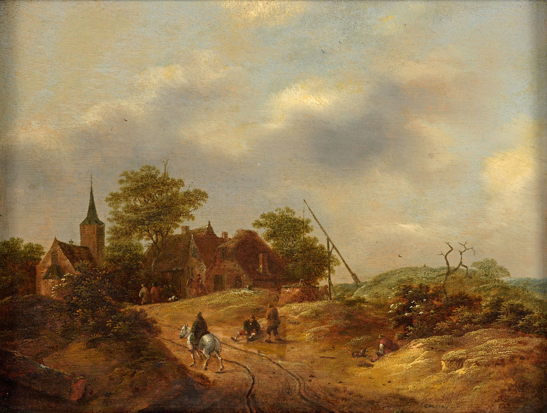 Molenaer, Claes Molenaer, Claes1630 Haarlem - 1676 Haarlem
乡村风景图。
有图案的。油/木，26,5 &hellip;