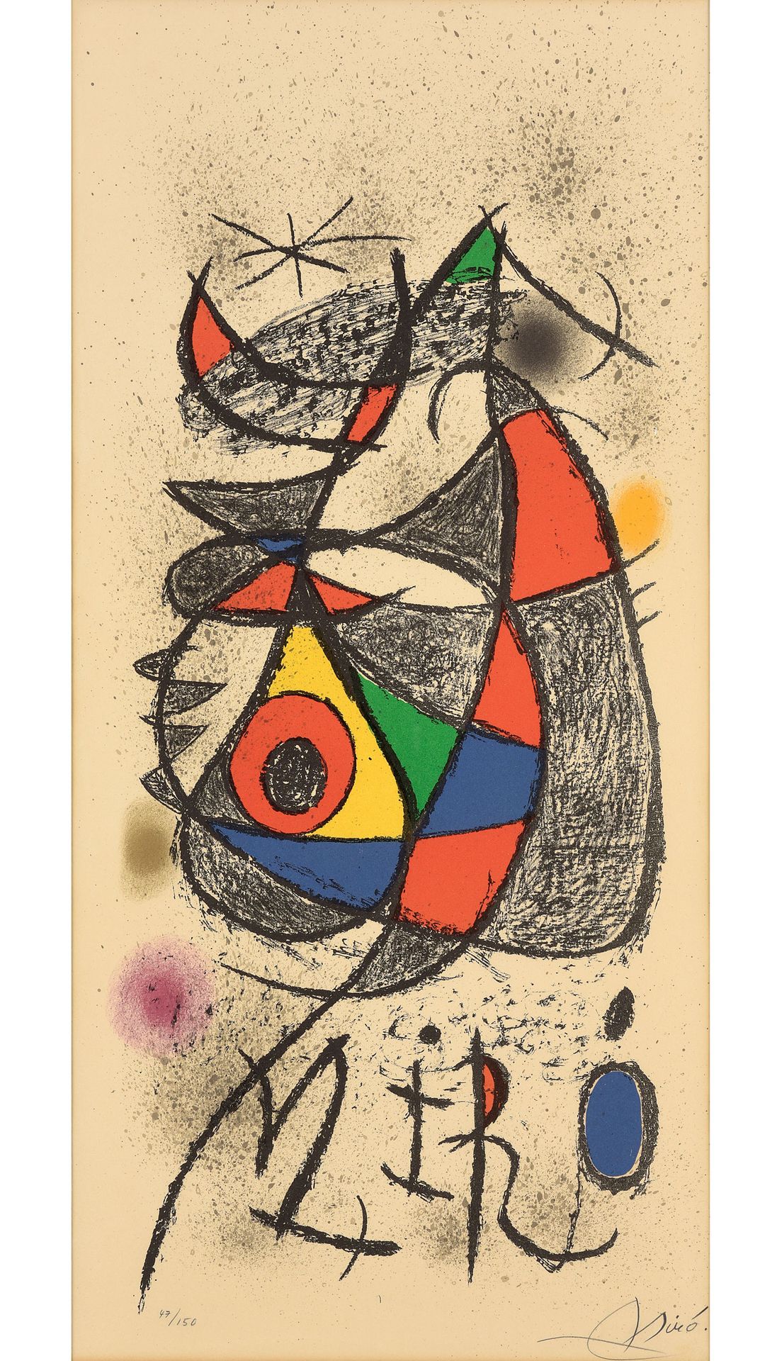 Miro, Joan Miro, Joan 1893 Barcelone - 1983 Palma
Sans titre.
Signé à la main. L&hellip;
