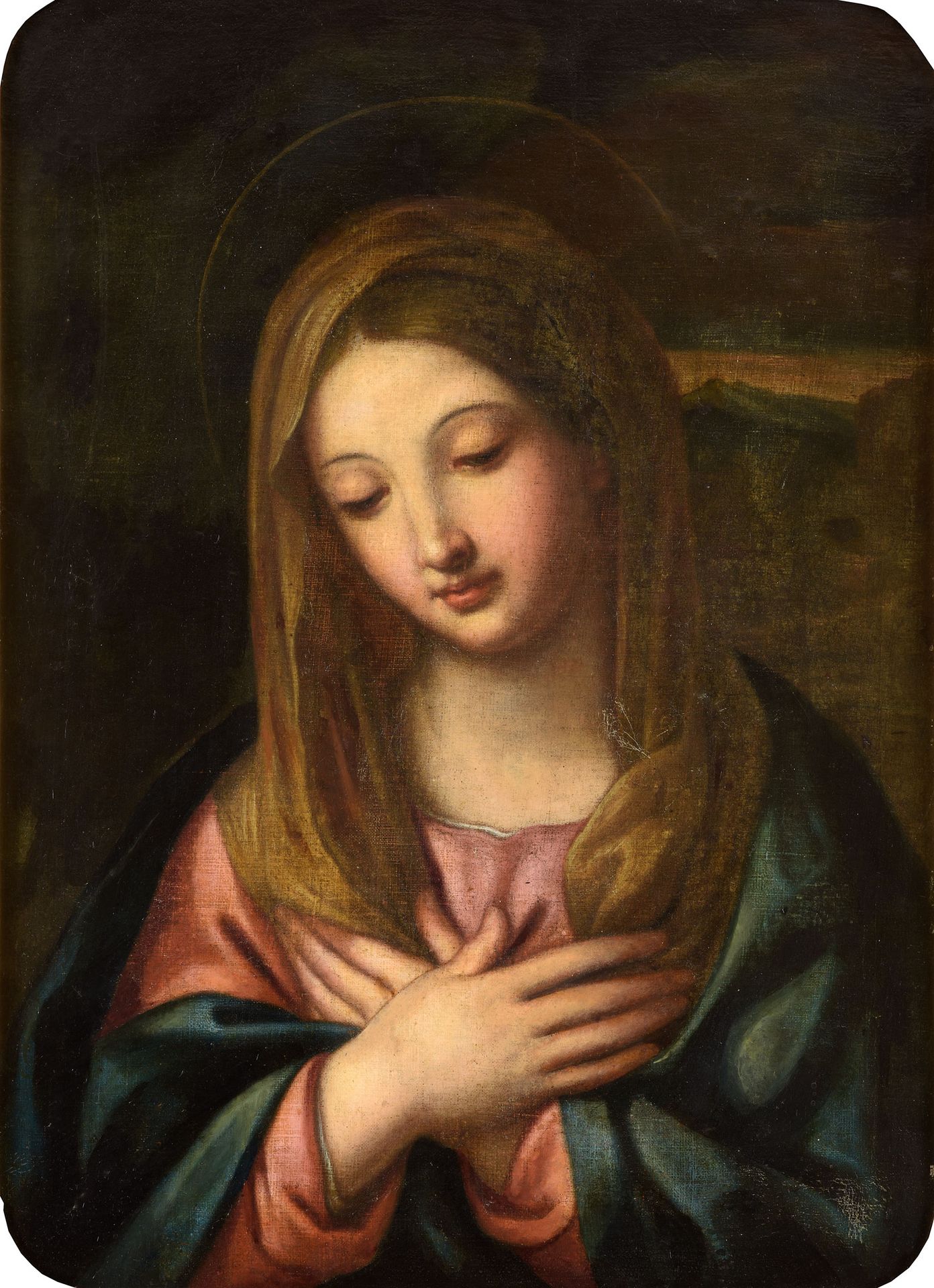 Italienischer Meister Maître italien 18e s.
Marie pénitente.
Huile/peinture à l'&hellip;