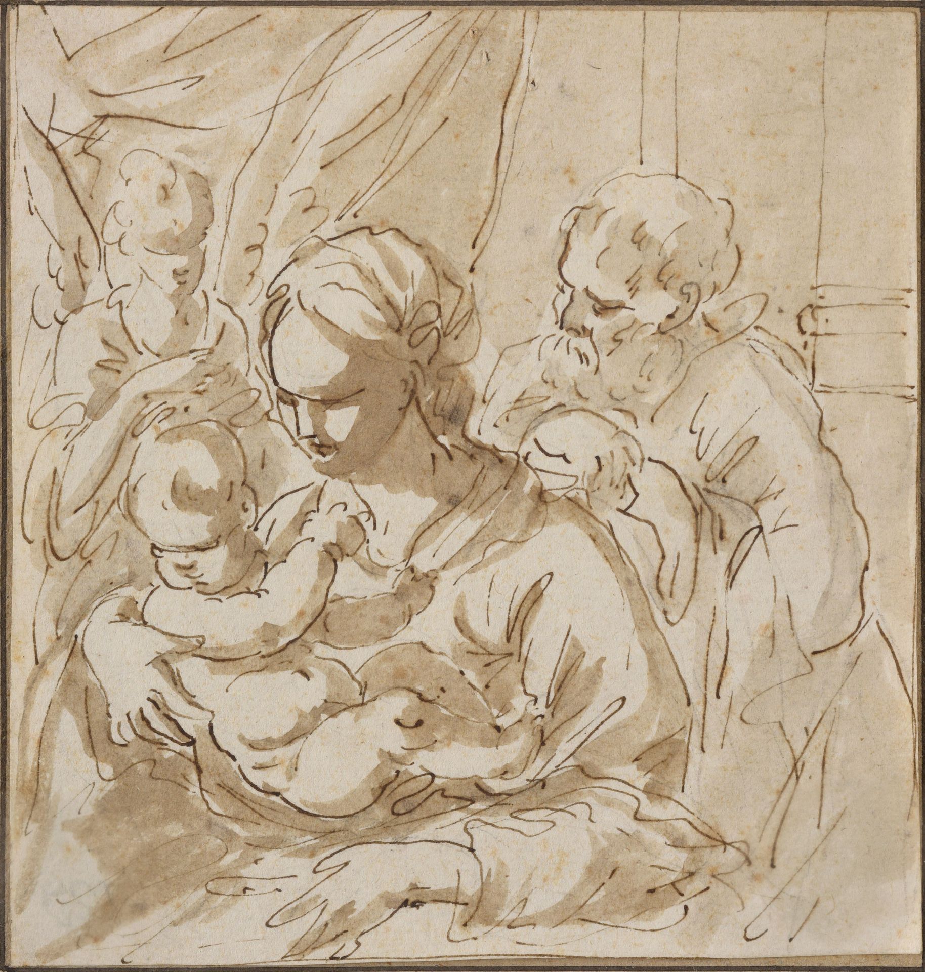 Two wash drawings Italy 17th century. 12,2 x 11,8 cm and… | Drouot.com