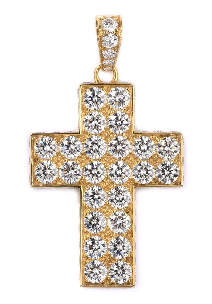 Kreuzanhänger von Cartier Pendentif croix de Cartier
En or jaune 750. Croix sert&hellip;