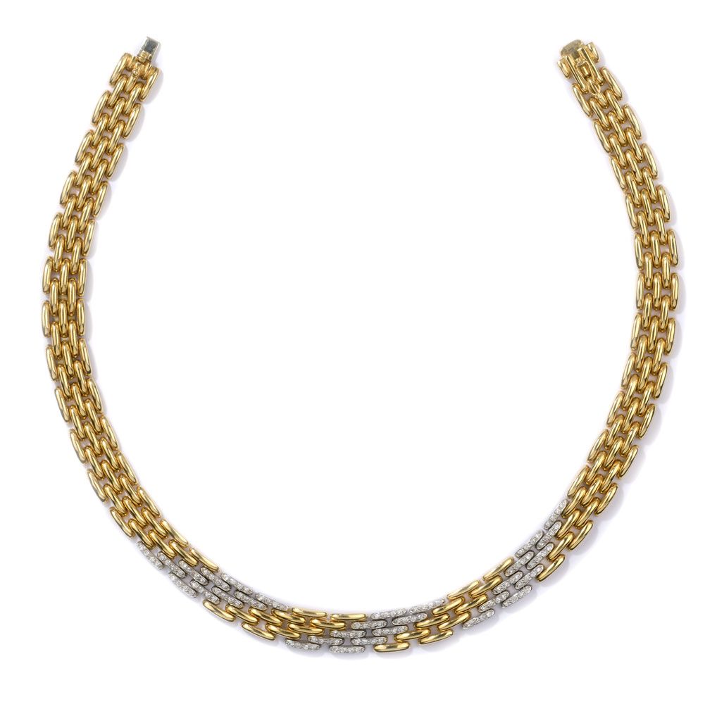 Collier Collar
Oro amarillo/blanco 750, engastado con 120 diamantes talla brilla&hellip;