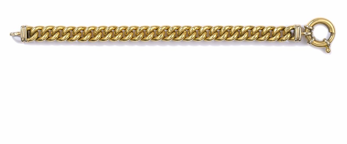 Armband Bracelet
Or jaune 750, L 19 cm, 25 g.