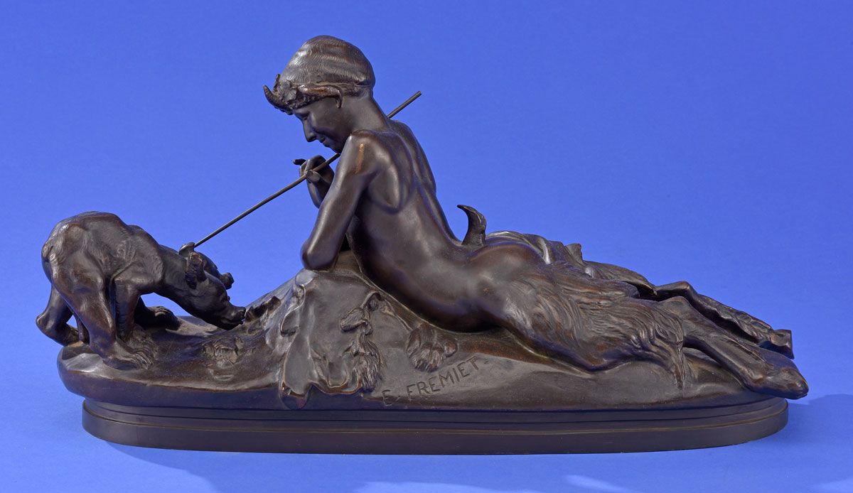 Frémiet, Emmanuel Frémiet, Emmanuel 1824 Paris - 1910 Paris
Pan and satyr.
Signe&hellip;