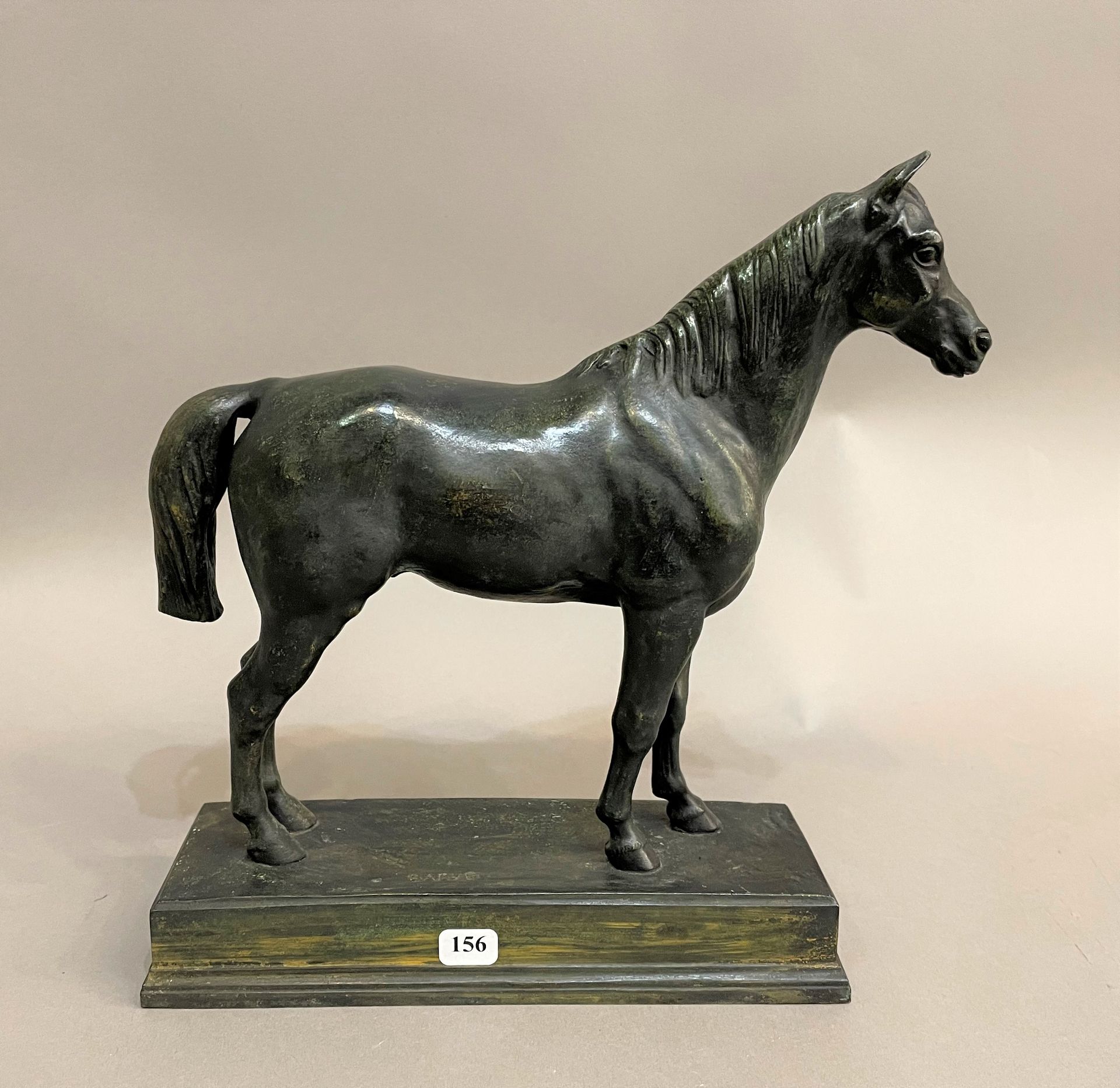 Null BARYE Antoine Louis (1795-1875) :

« Cheval demi-sang » sujet en bronze cis&hellip;