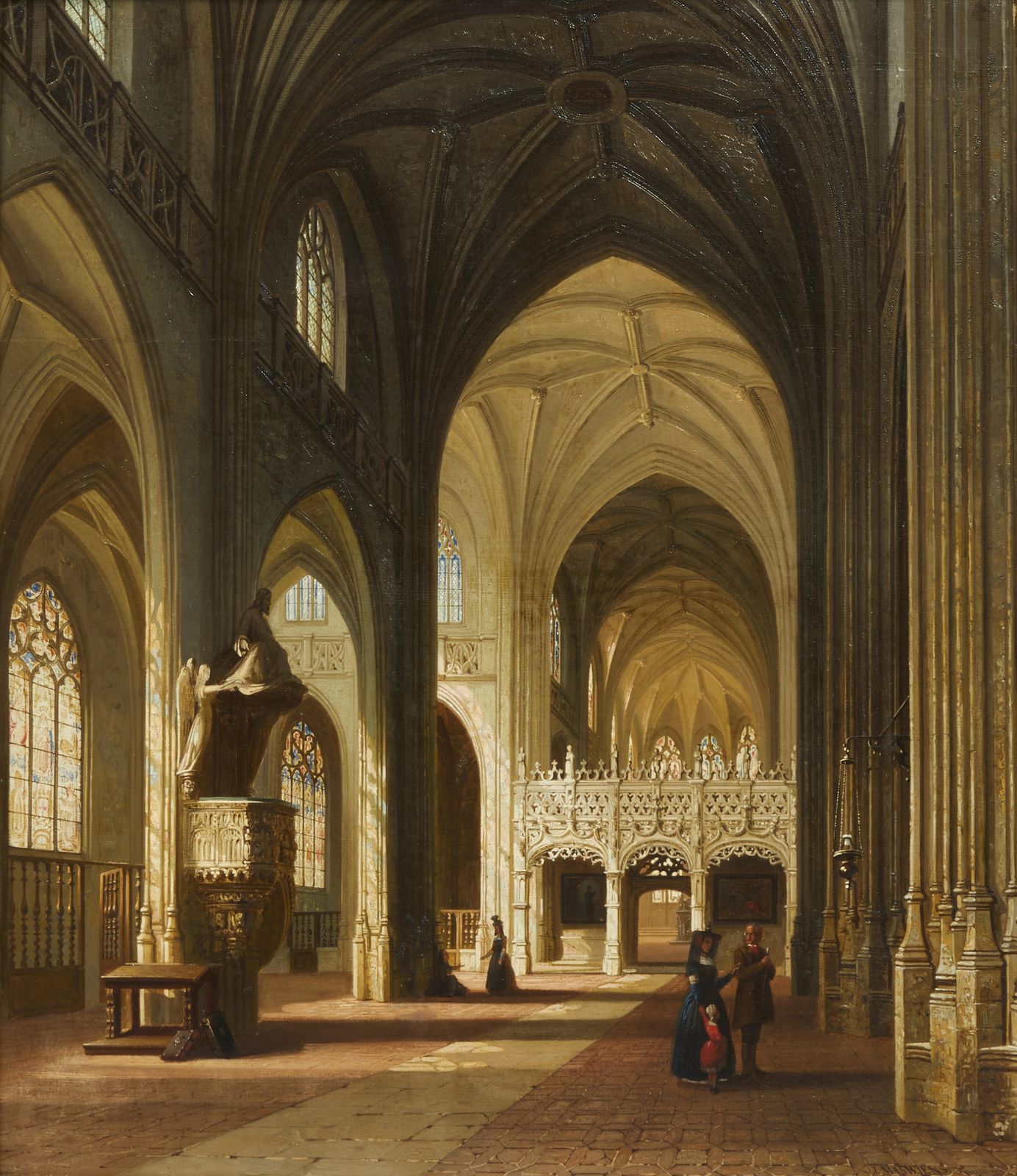 Null 428-Joseph MASWIENS (1828-1880)

L'église de Louvain; 1874

Huile sur toile&hellip;
