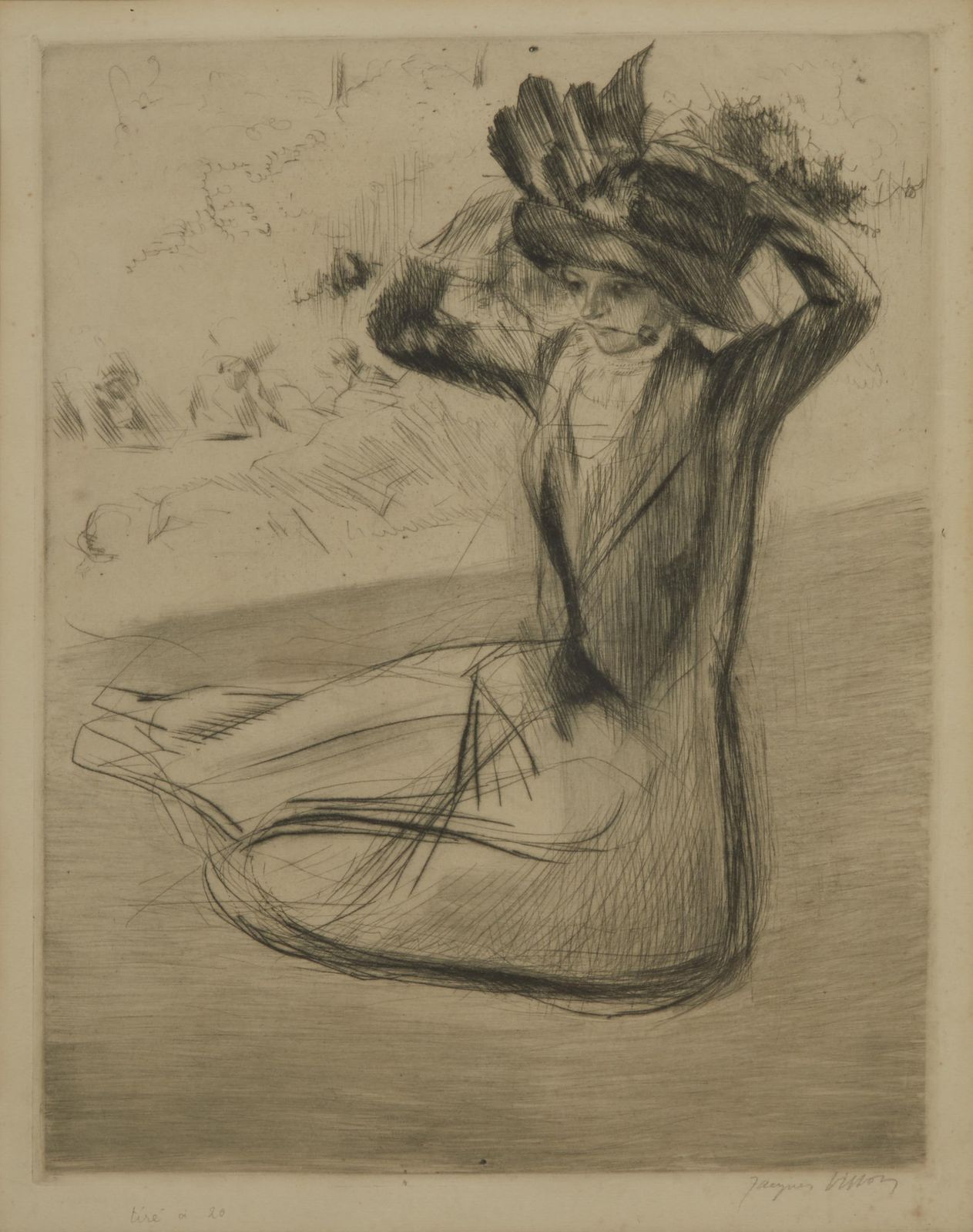 Null 5-Jacques VILLON (1875-1963)

L'épingle à chapeau, 1909

Pointe sèche sur p&hellip;