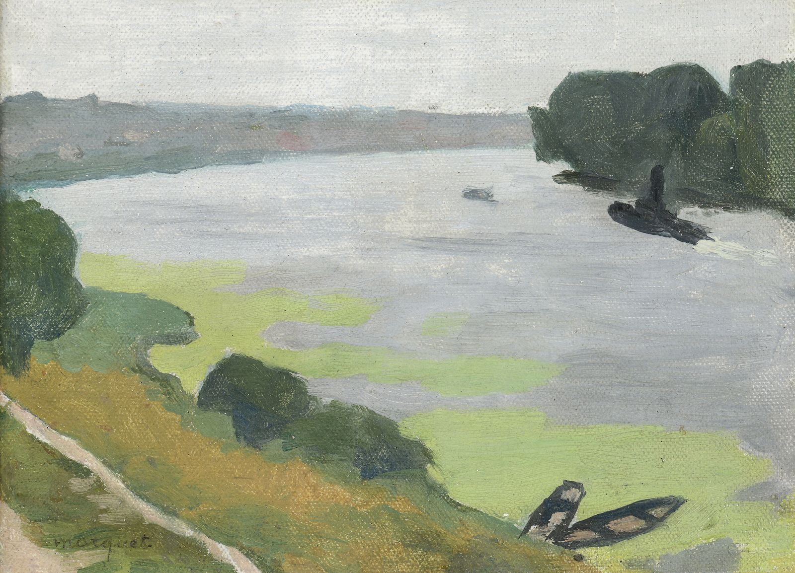 Null 89-Albert MARQUET (1875-1947)

La Seine à Herblay, circa 1919

Huile sur to&hellip;