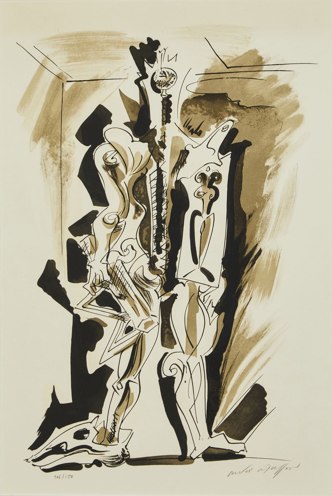 Null 9 André MASSON (1896-1987)

Hommage à Dorothea Tanning, 1977

Lithographie &hellip;