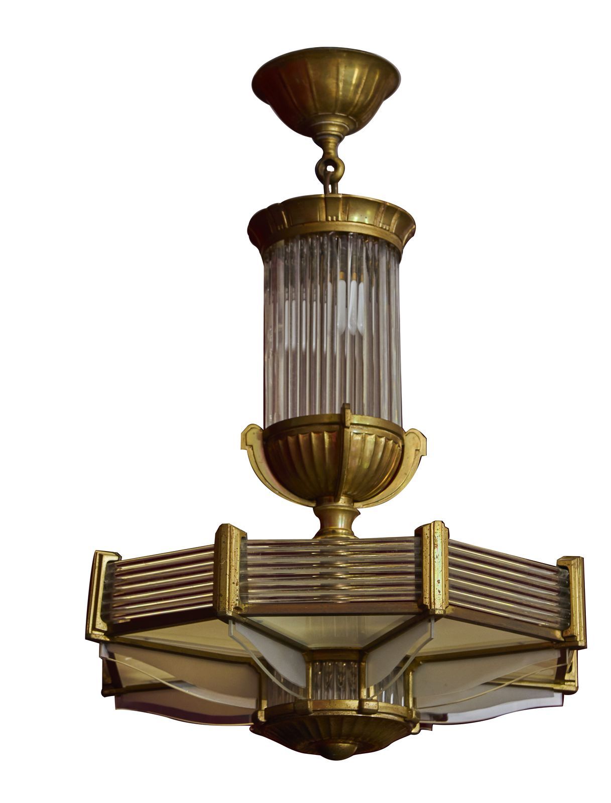 Null 77-Etablissements Petitot

Octagonal bronze chandelier, the walls formed by&hellip;