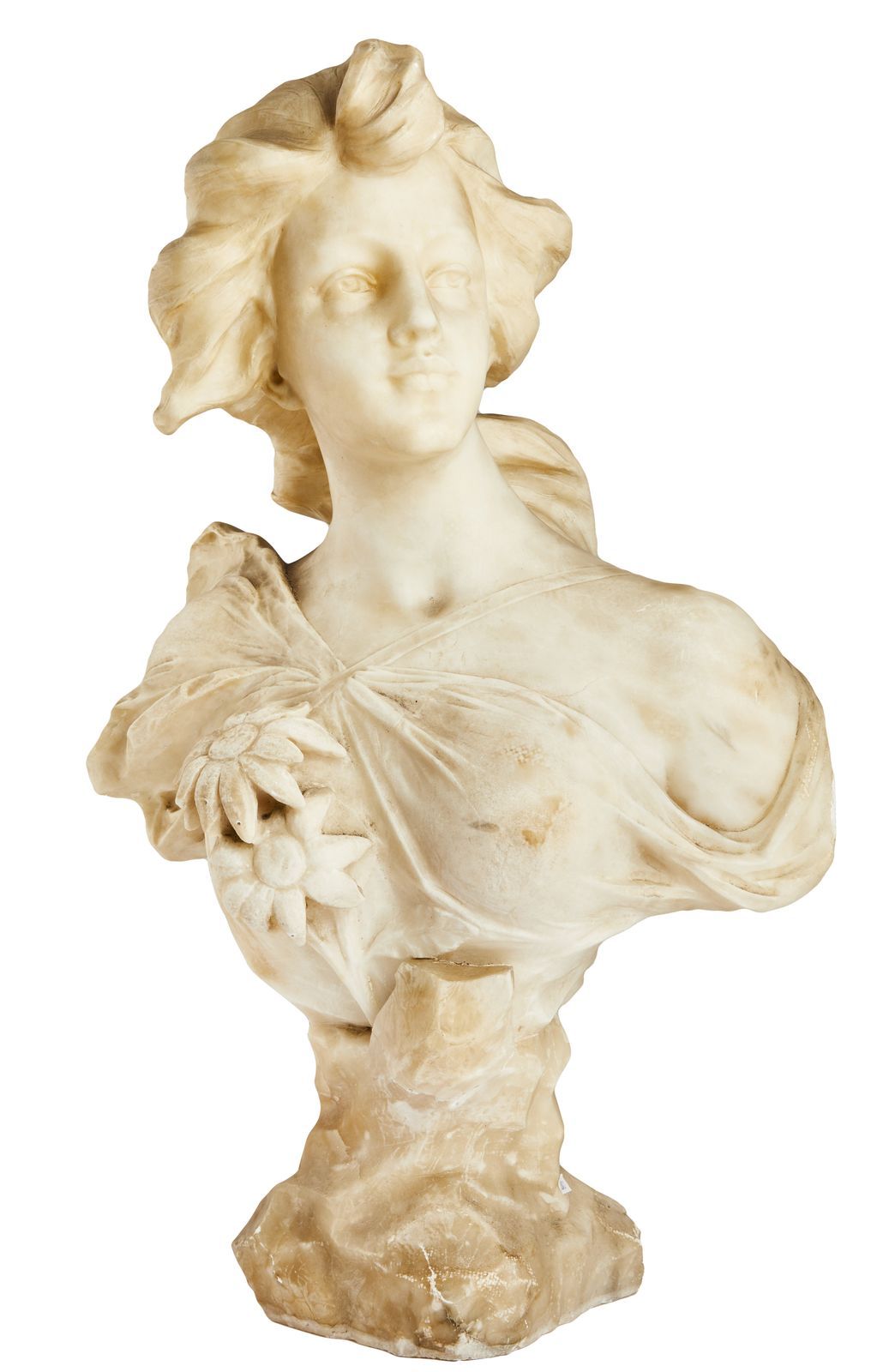 Null 92-Dante Zoi (1880-1920)

Bust of a young girl

Alabaster

Signed and locat&hellip;